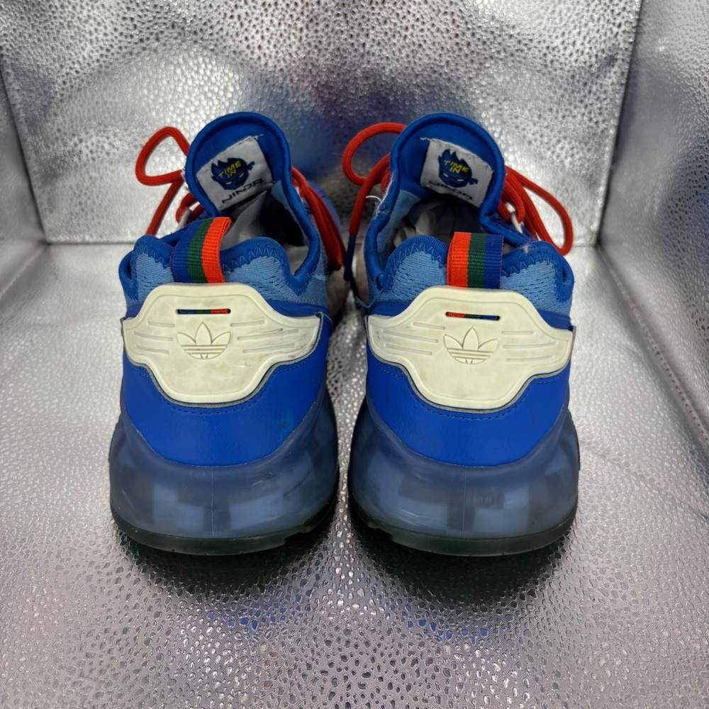 Adidas ZX 2K Boost Ninja Time In Hyper Blue Mens Running Shoes FZ1883 Size 8.5 - Picture 4 of 7